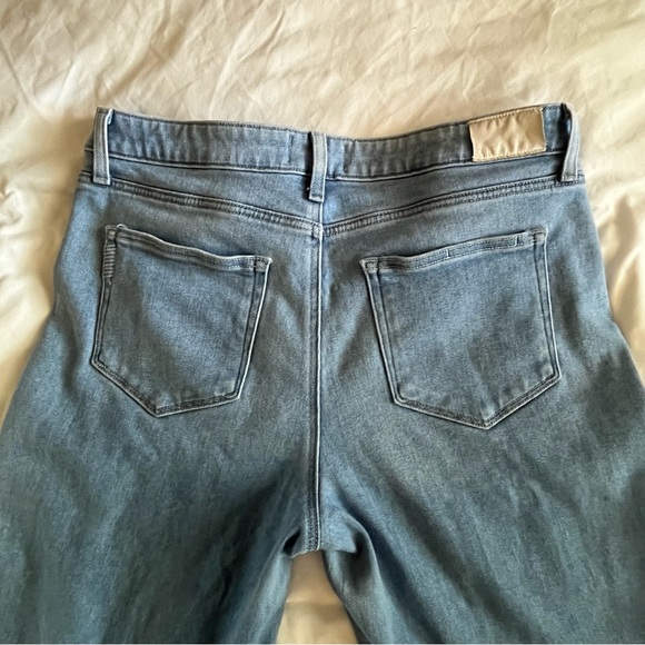 Paige Nellie Jeans Fringe Edge Flare Leg Light Wash Size 31 - Picture 9 of 12